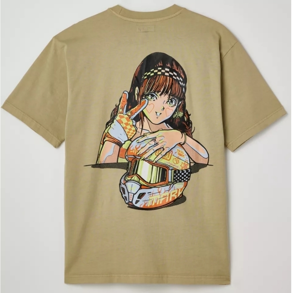 💥BUY 2 GET 1 FREE Market UO Exclusive On Any Sunday Tee Shirts, Size M & L, Tan